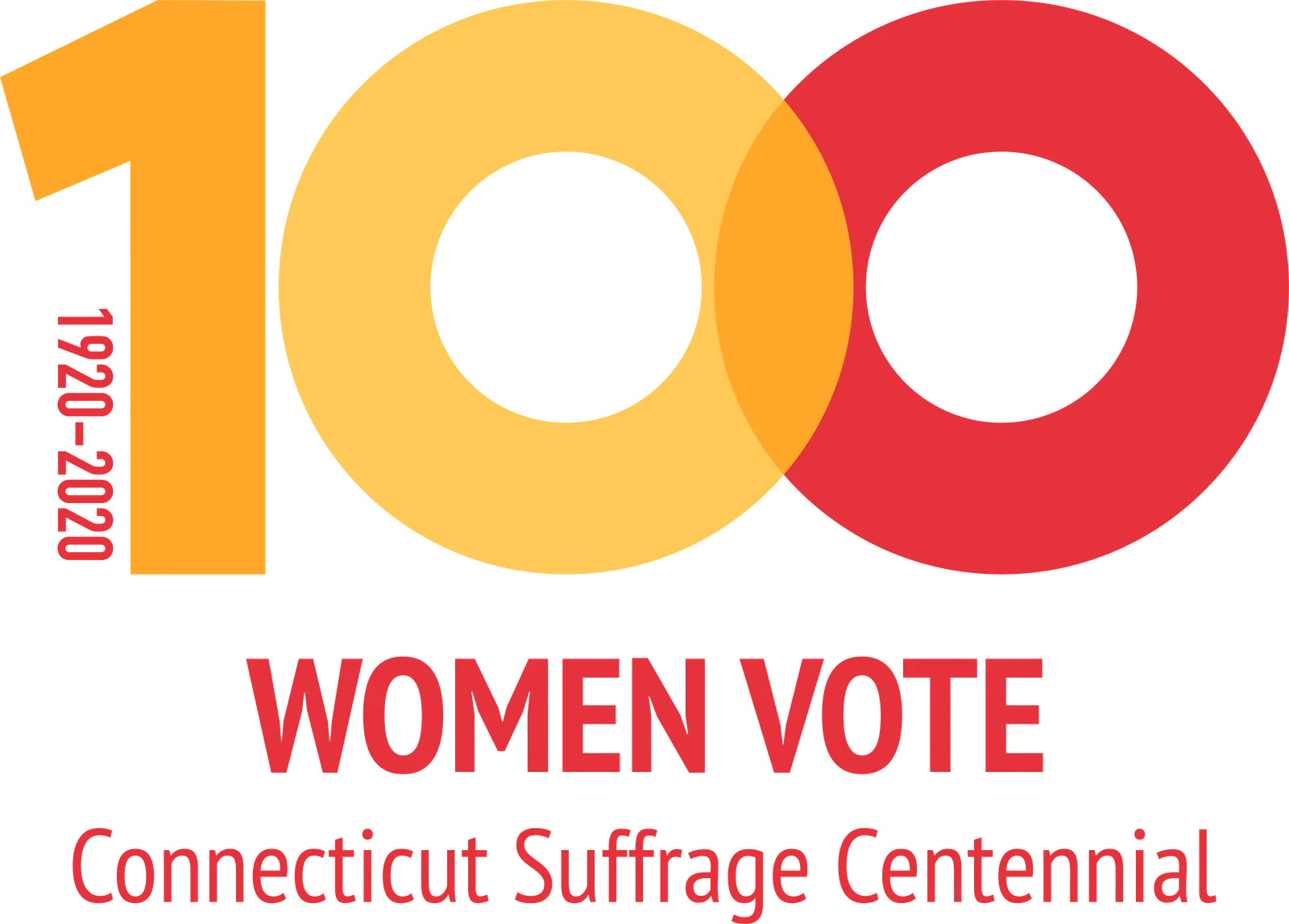 Connecticut Suffrage Centennial 1920-2020 commemorative logo